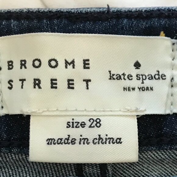 Kate Spade Broome Street Skinny Jeans Women 28 Blue Mid Rise Medium Wash Preppy - Picture 3 of 11